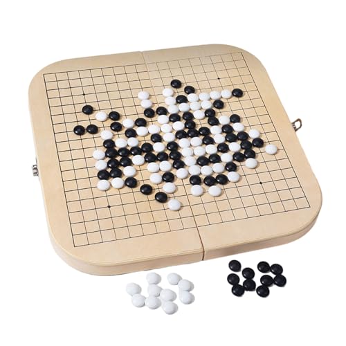 Loxyxbnh Tragbares Weiqi Go Spiel Strategie Brettspiel Für Familienzusammenhalt Reisegröße Praktisches Schachbrett Weiqi Go Spielset von Loxyxbnh