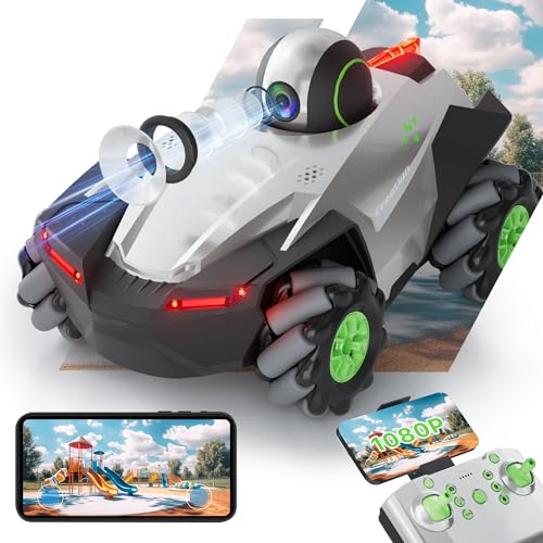 Ferngesteuertes Auto mit Kamera für Kinder, RC Auto mit 5G FPV 1080P HD Kamera, FPV Auto Spielzeug 2 Batterien für 60 Minuten Spiel, Geschenke für Kinder Jungen Mädchen von Lphianx