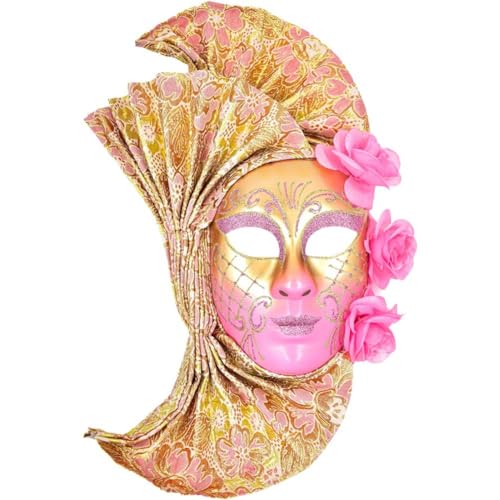 Lpitoy Blumen-venezianische Maske, Exquisite Narrenmasken, Blumen-maskerade-maske, Ball-party, Karneval-maske Für Damen Und Herren, Cosplay, Party, Gesichtszubehör von Lpitoy