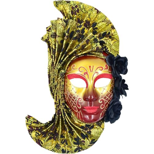 Lpitoy Blumen-venezianische Maske, Exquisite Narrenmasken, Blumen-maskerade-maske, Ball-party, Karneval-maske Für Damen Und Herren, Cosplay, Party, Gesichtszubehör von Lpitoy