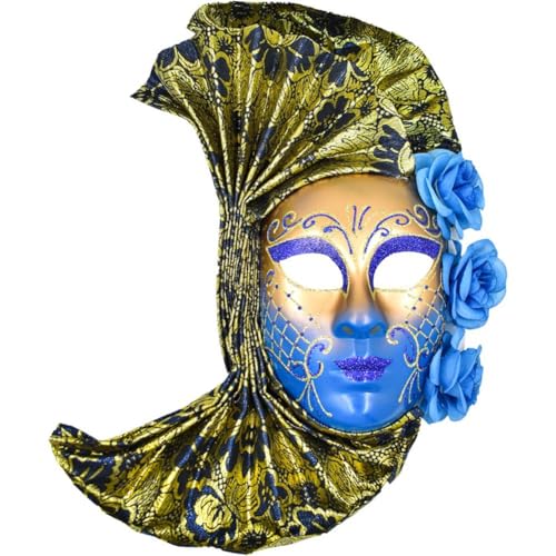 Lpitoy Blumen-venezianische Maske, Exquisite Narrenmasken, Blumen-maskerade-maske, Ball-party, Karneval-maske Für Damen Und Herren, Cosplay, Party, Gesichtszubehör von Lpitoy