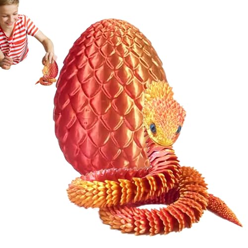 3D Printed Snake Egg | Cute Animal Egg | Snake Egg Fidget Toy | Animal Egg Desk Decoration | 3D Printed Animal Figurine Adorable Design for Animal Lovers for Desk Decoration von Lpsdssre