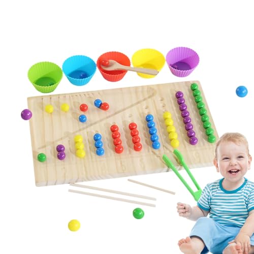 Lpsdssre Board Bead Game | Interactive Learning Toy | Cognitive Development Toy | Toddler Development Toy | Beads Sorting Toy Engaging Educational Design for Education, Home von Lpsdssre