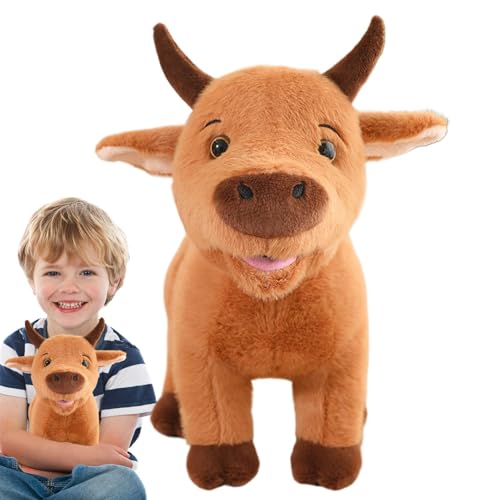 Lpsdssre Calf Plush | Stuffed Animal Doll | Cute Calf Stuffed Animal | Realistic Calf Stuffed Animal | Calf Plush Toy for Children Adorable Calf Design for Boys and Girls von Lpsdssre