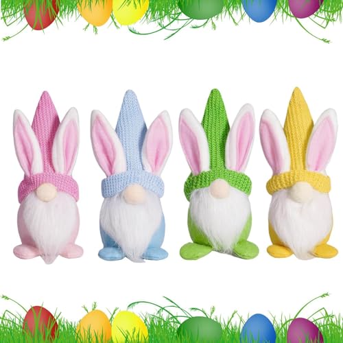 Lpsdssre Easter Bunny GNOME | Spring Home Decor | Plush Bunny GNOME | Easter Decorations | Faceless Bunny GNOME Adorable Easter Bunny GNOME for Women, Kids, Boys, Girls von Lpsdssre