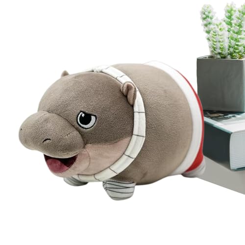 Lpsdssre Hippo Plush Toy | Cartoon Hippo Plushie | Soft Animal Plush Doll | Hippo Stuffed Animal | Cute Hippo Pillow Adorable and Soft for Girls Boys, Cute Cozy Pillow Plush Stuffed Animals von Lpsdssre