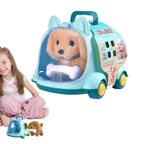 Lpsdssre Kids Pet Care Play Set | Electric Plush Pet Toy | Robot Dog Toy | Interactive Rabbit Toy | Pretend Play Pet Set Realistic Electric Pet Simulation for Traveling, Living Room von Lpsdssre