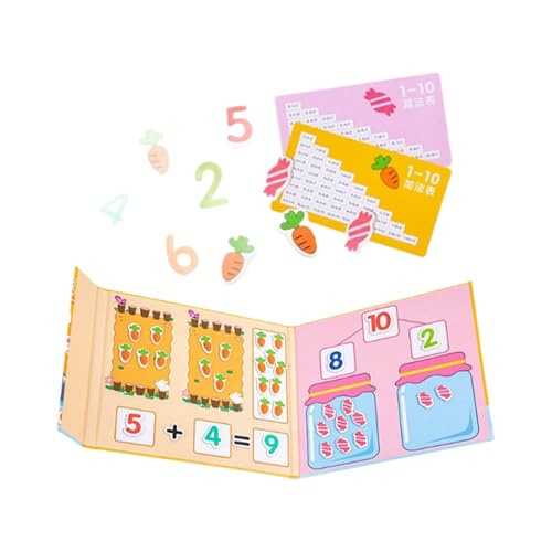 Lpsdssre Mathematikmanipulative Vorschule, Zahlenspiele Mathematik, Homeschool liefert Spielzeug farbenfrohes und ansprechendes Design, fördert das frühe Lernen 22x20,5 cm/8.66x8.07 Zoll für Kinder von Lpsdssre