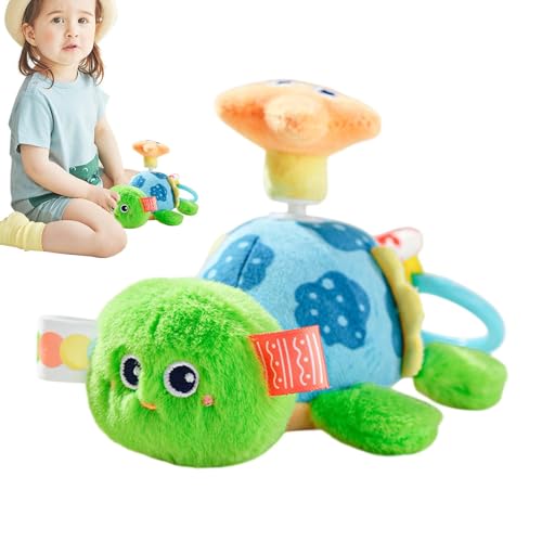 Lpsdssre Pull Rope Stuffed Animal | Adorable Plush Animal | Stuffed Turtle Dinosaur | Creative Plush Toy | Pull Rope Stuffed Animal Interactive Rotating Fun for Kids Boys and Girls von Lpsdssre