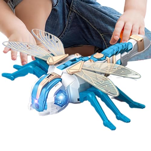 Lpsdssre Remote Control Dragonfly | RC Dragonfly Toy | Robot Dragonfly with Spray | LED Light Dragonfly | Realistic Dragonfly Toy Realistic Design and Dynamic for Beginners, Kids and Adults von Lpsdssre