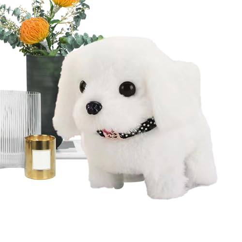 Lpsdssre Walking Plush Puppy | Interactive Plush Pet | Interactive Puppy Robot | Walking Dog Toy | Barking Dog Toy Interactive Features for Engaging Play for Kids 3 Plus von Lpsdssre