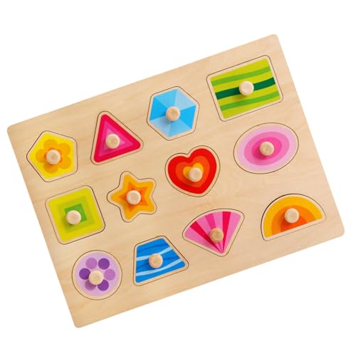 Preschool Shape Puzzle | Shape Learning Toy | Educational Wooden Toy | Colorful Wooden Puzzle | Toddler Shape Recognition Toy Vibrant Colors and Durable Design for Birthday Christmas New Year Easter von Lpsdssre