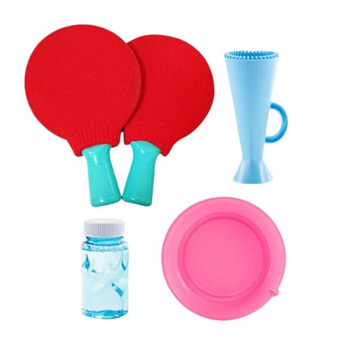Tischtennis Bubble Racket, einfach zu bedienen, 19x12x2,5 cm, Kinderblasenhersteller, Schaumstoffhaut, tragbar, für den Außenbereich von Rasen Garden Park Yard Party Feiertagsschule Tischtennis Bubble Racket, einfach zu bedienen, 19x12x2,5 cm, Kinderblasenhersteller, Schaumstoffhaut, tragbar, für den Außenbereich von Rasen Garden Park Yard Party Feiertagsschule von Lpsdssre