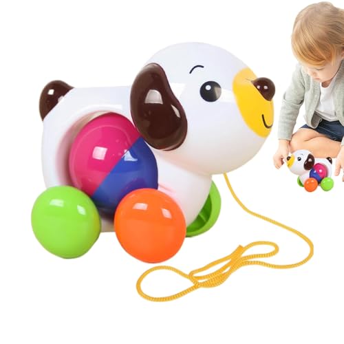 Toddler Pull Toy | Puppy Shape Baby Toy | Walking Toddler Toy | Interactive Pull Toy | Developmental Toy for Babies Interactive and Engaging Playtime for Walking Boys Girls von Lpsdssre