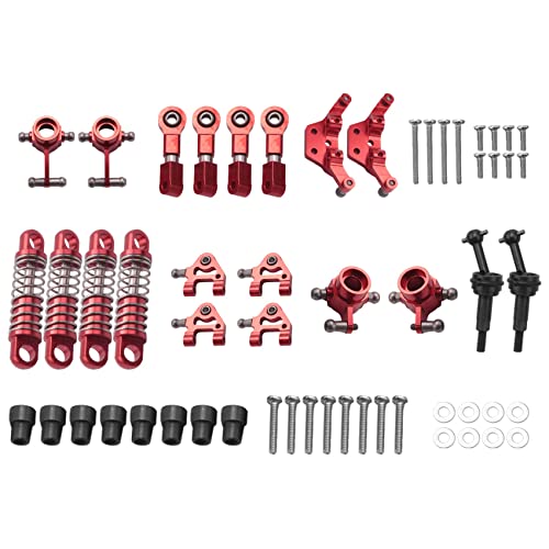 Lrporyvn Metall Full Set Upgrade Teile StoßDäMpfer für 1/28 K969 K979 K989 K999 P929 P939 Rc Autoteile, Rot von Lrporyvn