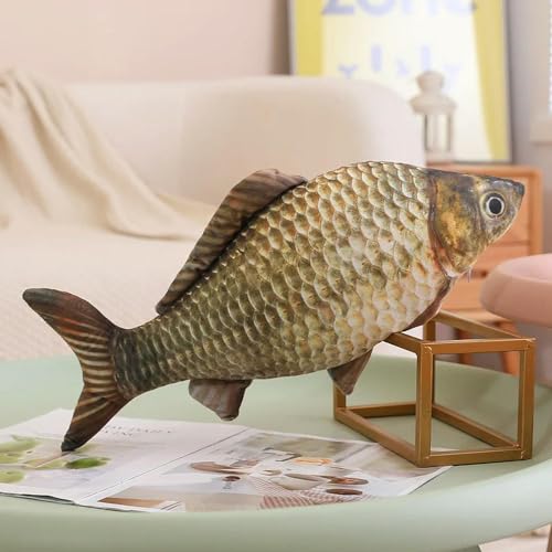 LsnDxg 3D Goldfisch Plüschtier Plüsch Tier Karpfen Plüsch Kissen Kreatives Sofa Kissen Geschenk Kinder Spielzeug Geburtstag 30cm 1 von LsnDxg