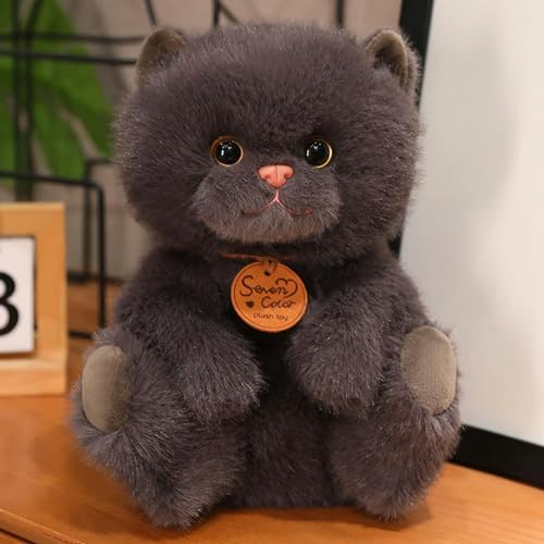 LsnDxg Flauschige Katze Puppe Plüschtier Plüsch Cartoon Tier Plüschtier Kinder Geschenk Geburtstag 25cm 2 von LsnDxg