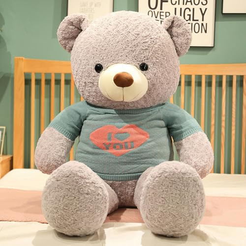 LsnDxg Große Bär Puppe Mädchen Teddybär Plüsch Puppe Geburtstagsgeschenk Kinder 80cm 1 von LsnDxg