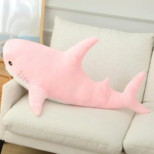 LsnDxg Hai Plüschtier Tier Fisch Puppe Wal Kissen Kawaii Geschenk für Kinder Mädchen Junge Geburtstag 80cm 4 von LsnDxg