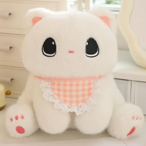 LsnDxg Katze Cartoon Tier Plüsch Spielzeug Plüsch Kawaii Kätzchen Lätzchen Kragen Kleid Plüsch Geschenk Kinder Geburtstagsgeschenk 20cm 1 von LsnDxg