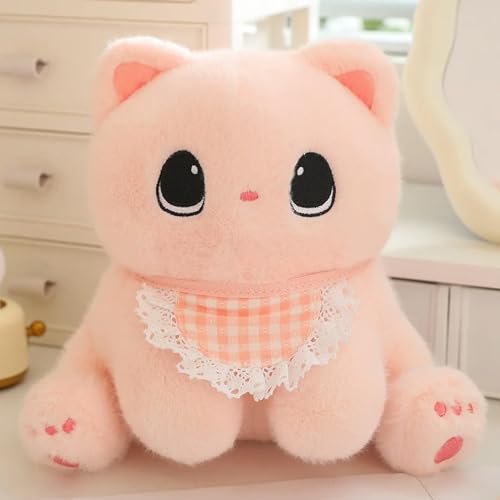 LsnDxg Katze Cartoon Tier Plüsch Spielzeug Plüsch Kawaii Kätzchen Lätzchen Kragen Kleid Plüsch Geschenk Kinder Geburtstagsgeschenk 20cm 2 von LsnDxg