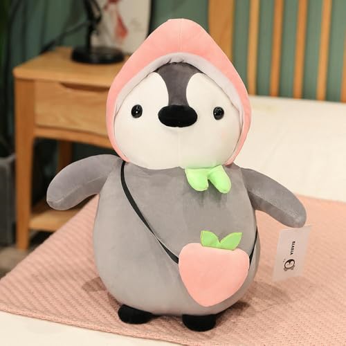 LsnDxg Kreativer Rucksack, Pinguinpuppe, Plüschtier, weiche süße Tierpuppe, Geburtstagsgeschenk 35cm 2 von LsnDxg