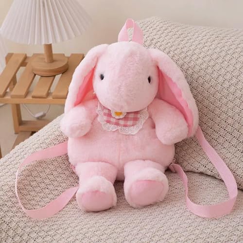 LsnDxg Lätzchen Hase Puppe Hase Plüsch Rucksack Kinder Tasche Kette Umhängetasche Rucksack Kinder Geburtstagsgeschenk 43cm 1 von LsnDxg