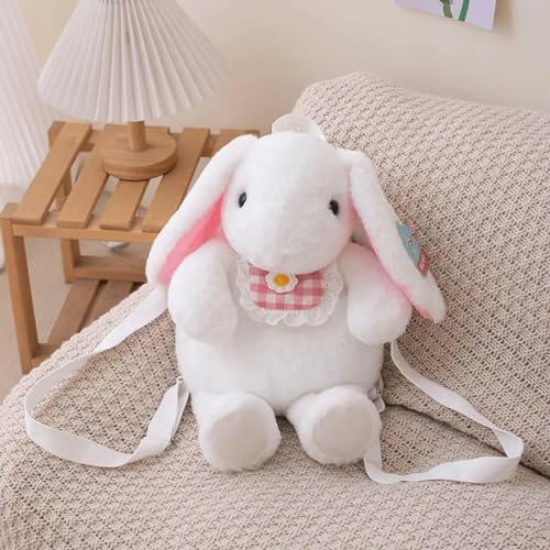 LsnDxg Lätzchen Hase Puppe Hase Plüsch Rucksack Kinder Tasche Kette Umhängetasche Rucksack Kinder Geburtstagsgeschenk 43cm 2 von LsnDxg