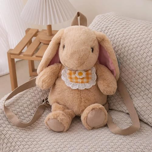 LsnDxg Lätzchen Hase Puppe Hase Plüsch Rucksack Kinder Tasche Kette Umhängetasche Rucksack Kinder Geburtstagsgeschenk 43cm 3 von LsnDxg