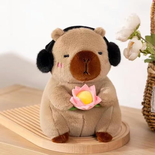 LsnDxg Lotus Capybara Kakis AFFE Plüsch Spielzeug Schöne Cartoon Tier Puppe Urlaub Geschenk Home Decor Plüsch Kissen 25cm 4 von LsnDxg