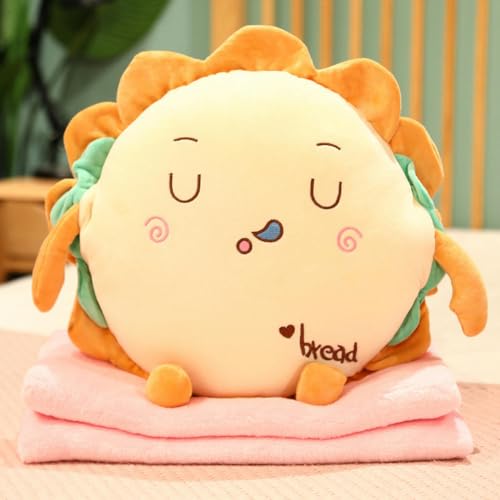 LsnDxg Neu Sonnenblume Brot Kissen Burger Home Event Kinder Geburtstagsgeschenk 45CM 4 von LsnDxg