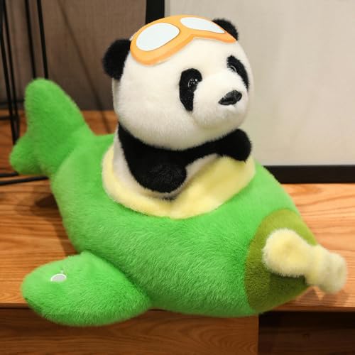 LsnDxg Neue Flugzeug Panda Puppe Plüsch Spielzeug Flugzeug Panda Puppe Puppe Kissen Kinder Geschenk Geburtstag 27CM 1 von LsnDxg