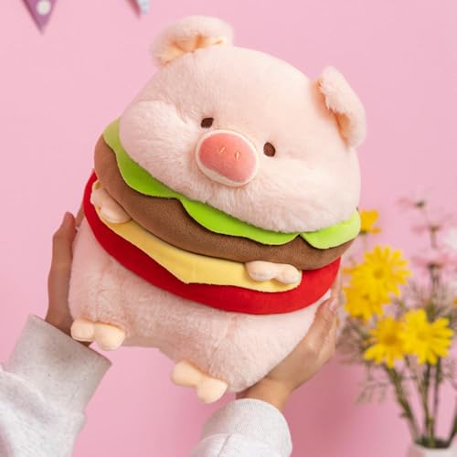 LsnDxg Neue kreative Burger Capybara Schweinchen Kissen Capybara Brot Schwein Puppe Geschenk Kinder Geburtstagsgeschenk 25CM 2 von LsnDxg