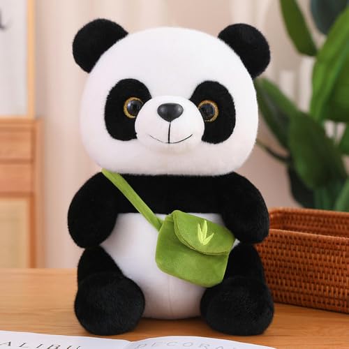 LsnDxg Niedlicher Panda Plüschtier Rucksack Tierspielzeug Kinder Weihnachten Geburtstagsgeschenk 20cm 1 von LsnDxg