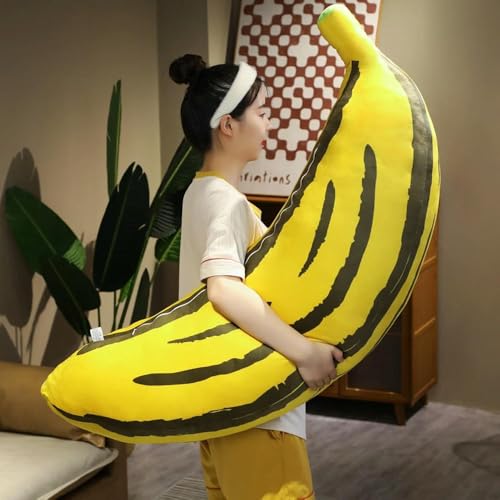 LsnDxg Plüsch Banane Plüsch Kissen niedliche Karikatur Banane Spielzeug Obst Kinder Junge Mädchen Geburtstagsgeschenk 120cm 1 von LsnDxg