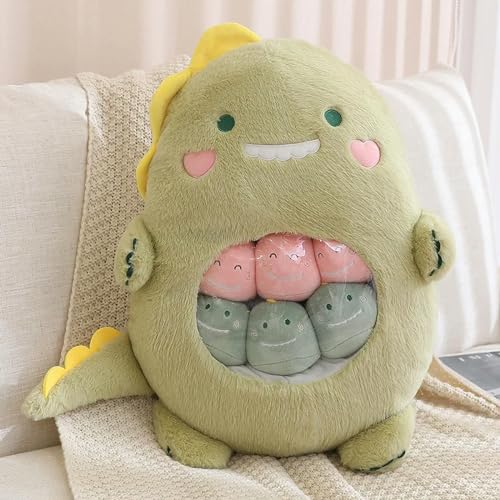 LsnDxg Plüsch Pudding Tasche Tier Tasche Mini Puff Ball Hase Koala Dinosaurier Puppe Snacks Plüsch Kissen Kinder Geburtstagsgeschenk 40CM 3 von LsnDxg