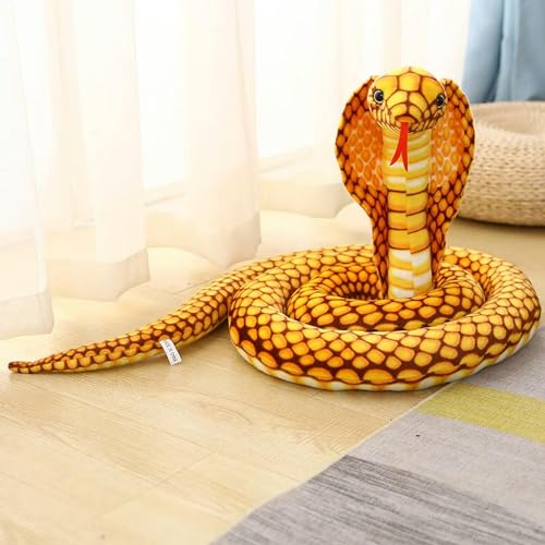 LsnDxg Plüsch Python Kobra Puppe Bunte Schlange Plüsch Spielzeug Tier Sofa Stuhl Dekoration Requisiten Mädchen Junge Geschenk Geburtstag 240cm 1 von LsnDxg