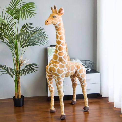 LsnDxg Riesen Giraffe Plüschtiere große Größe lebensechte Plüschtiere PlüschtiereKissen Puppen Plüschtiere Geburtstag 100cm 1 von LsnDxg