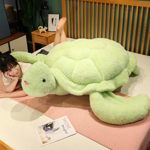 LsnDxg Schildkröte Plüschtier süße Schildkröte weiches Kissen Mädchen Geburtstagsgeschenk 120cm 1 von LsnDxg