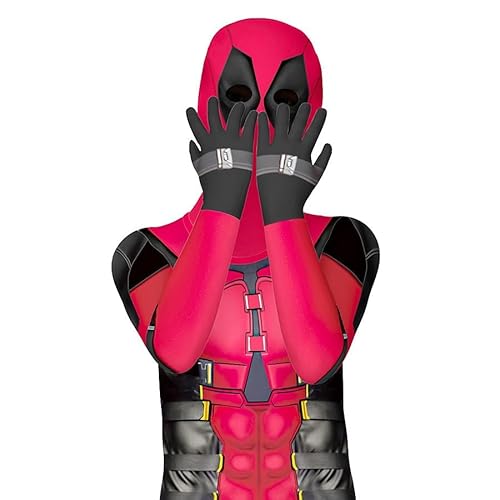 Lspoer Halloween-Kostüm für Jungen und Kinder, gruseliges Halloween-Kostüm, Deadpool für Jungen von 5–6 Jahren von Lspoer