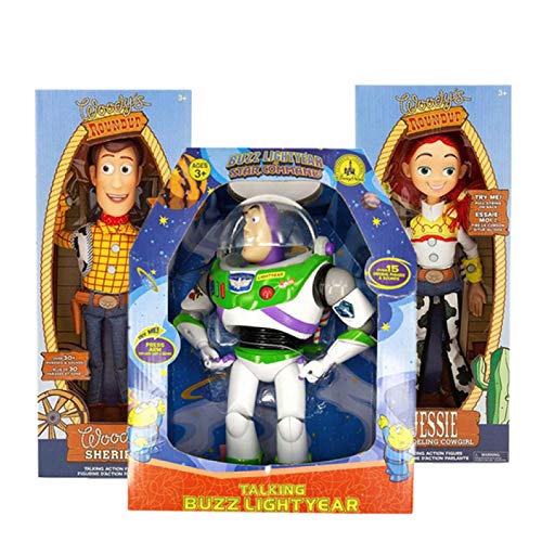 3 Stück Pixar Toy Story 3 4 28 cm Buzz Lightyear Woody Jessie Forky Actionfigur Puppe Modell Spielzeug Geschenk für Kinder von Ltong