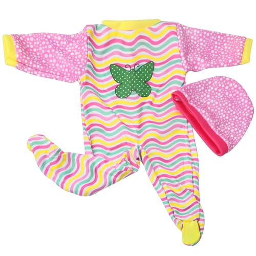 LuLiyLdJ 1 Satz Baby Born Kleidung 43 cm, Puppenzubehör, Puppenkleidung 43 cm, Baby Kleidung, für Baby Born Puppe 35-43 cm, Geschenke für Mädchen Jungen von LuLiyLdJ