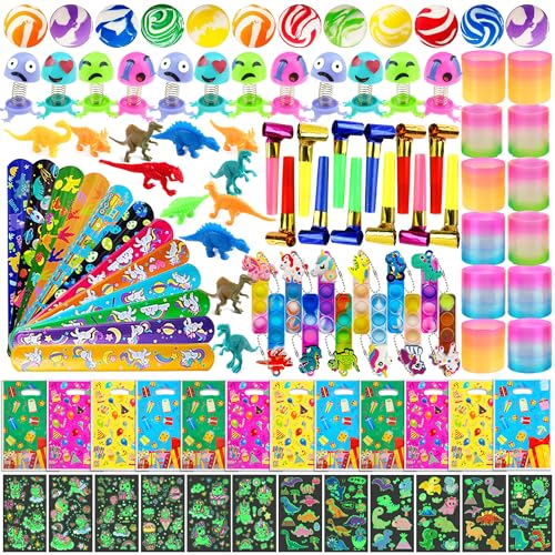 Lubibi 108 Pcs Fidget Spielzeuge für Kindergeburtstag Mitgebsel Set, Gemischte Partygeschenke Spielzeug, Klassenzimmer Preise, Pinata Füllung Set für Junge und Mädchen Geburtstag Gastgeschenke von Lubibi