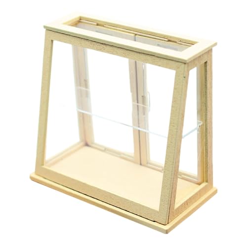 Acryl Vitrine Schaukasten, Miniatur Schaukasten Vitrine Mit 2 Schicht, Acryl Vitrine Klein Pretend Play Miniatur-Puppenhaus Für Action Figuren Spielzeug, MiniFiguren, Sammelfiguren, Selbstmontage von Luckxing