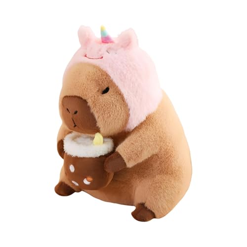 Capybara Plüschtier, 30cm Niedliche Capybara Kuscheltier Superweiches Capybara-Plüschkissen Capybara Plushie Puppen Niedlichen Capybara Plushies Super Weiche Gefüllte Spielzeug Plüsch Für Home Deko von Luckxing