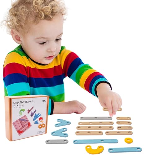 Formpassendes Puzzle,Formpassendes Puzzle für Kleinkinder,Holz-Peg-Puzzles - -Vorschulpädagogisches Lernspielzeug für und Mädchen von 3–5 Jahren von Luckxing