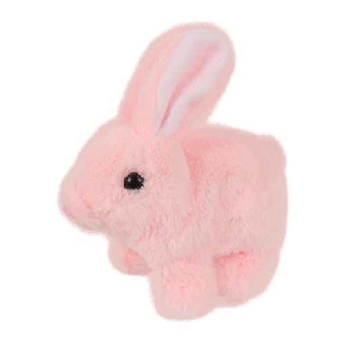 Interaktives Kaninchen Spielzeug, Hüpfendes Kaninchen Spielzeug, Osterhase HasenKuscheltiere, Kleine Osterhase Gefülltes Tier Dessen Ohren Und Nase Sich Bewegen Plüschhase Für Ostern Geschenke von Luckxing