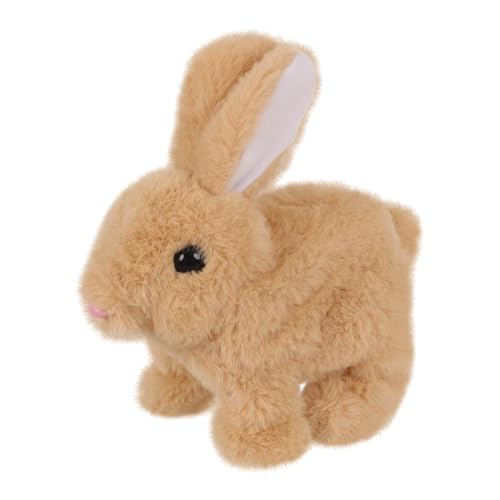 Interaktives Kaninchen Spielzeug, Hüpfendes Kaninchen Spielzeug, Osterhase HasenKuscheltiere, Kleine Osterhase Gefülltes Tier Dessen Ohren Und Nase Sich Bewegen Plüschhase Für Ostern Geschenke von Luckxing