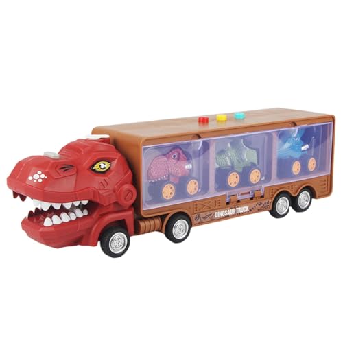 Luckxing Dinosaurierspielzeug für Kinder 2-4, Lastwagen für 2-4 Jahre | Elektrische Spielzeugwagen Spray Dinosaurier,Klang- und leichte Effekte Fahrzeuge, Jungenauto für Neujahr, Valentinstag von Luckxing