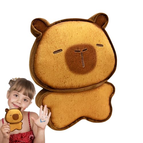 Luckxing Gefüllte Capybara Plüsch, niedliche Capybara Plüsch | Plüschspielzeug gefüllte Tier Toast Capybara Kissen | Soft Doll Home, einfallsreiches Spiel Plüschzimmer, Stoffspielzeug für von Luckxing